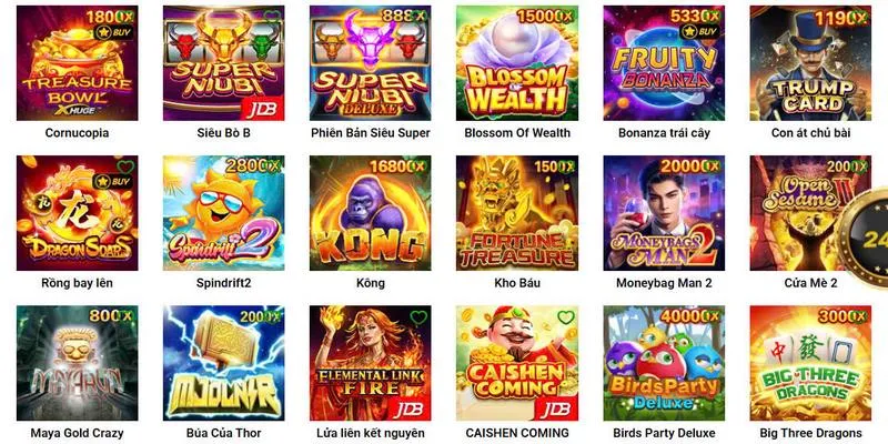 JDB là một nhà phát hành game nổ hũ trực tuyến đẳng cấp